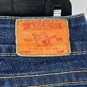 True Religion Dark Wash Distressed Look Rinse Skinny Jeans Sz: 26